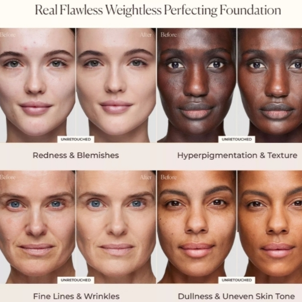 Laura Mercier Real Flawless Weightless Perfecting Foundation: Silk (0N1), NIB - Picture 8 of 9